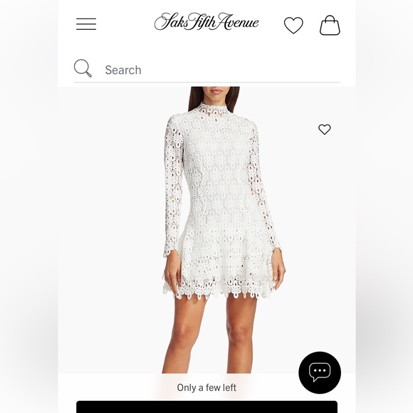 Jonathan Simkhai Dresses & Skirts - Jonathan Simkhai White Crochet Lace High-Neck Mini Dress
